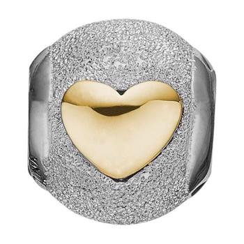 Køb dit  Glitrende kugle med forgyldt hjerte fra Christina smykker hos Ur-Tid.dk